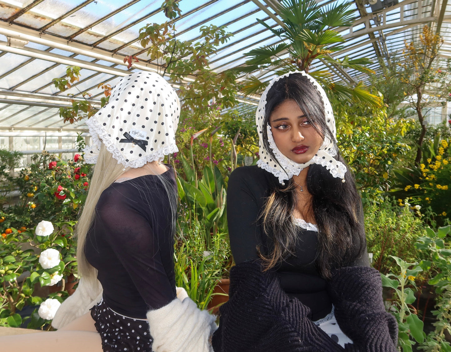 Polka Dot Head Scarf