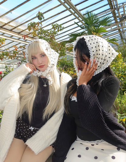 Polka Dot Head Scarf