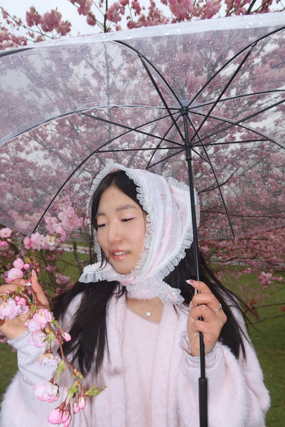 [Limited edition] Cherry Blossom Head Scarf
