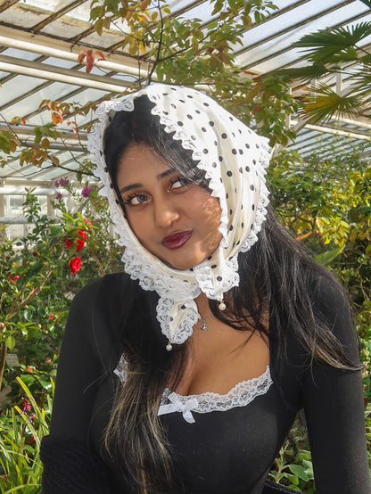Polka Dot Head Scarf