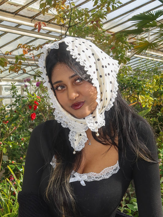 Polka Dot Head Scarf