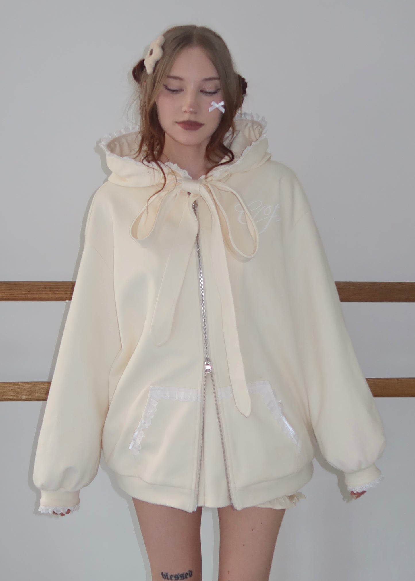Sweet Chantilly Hoodie - Ivory // PREORDER